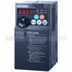 三菱變頻器FR-E720-0.1K日本原裝，電源三相220V,